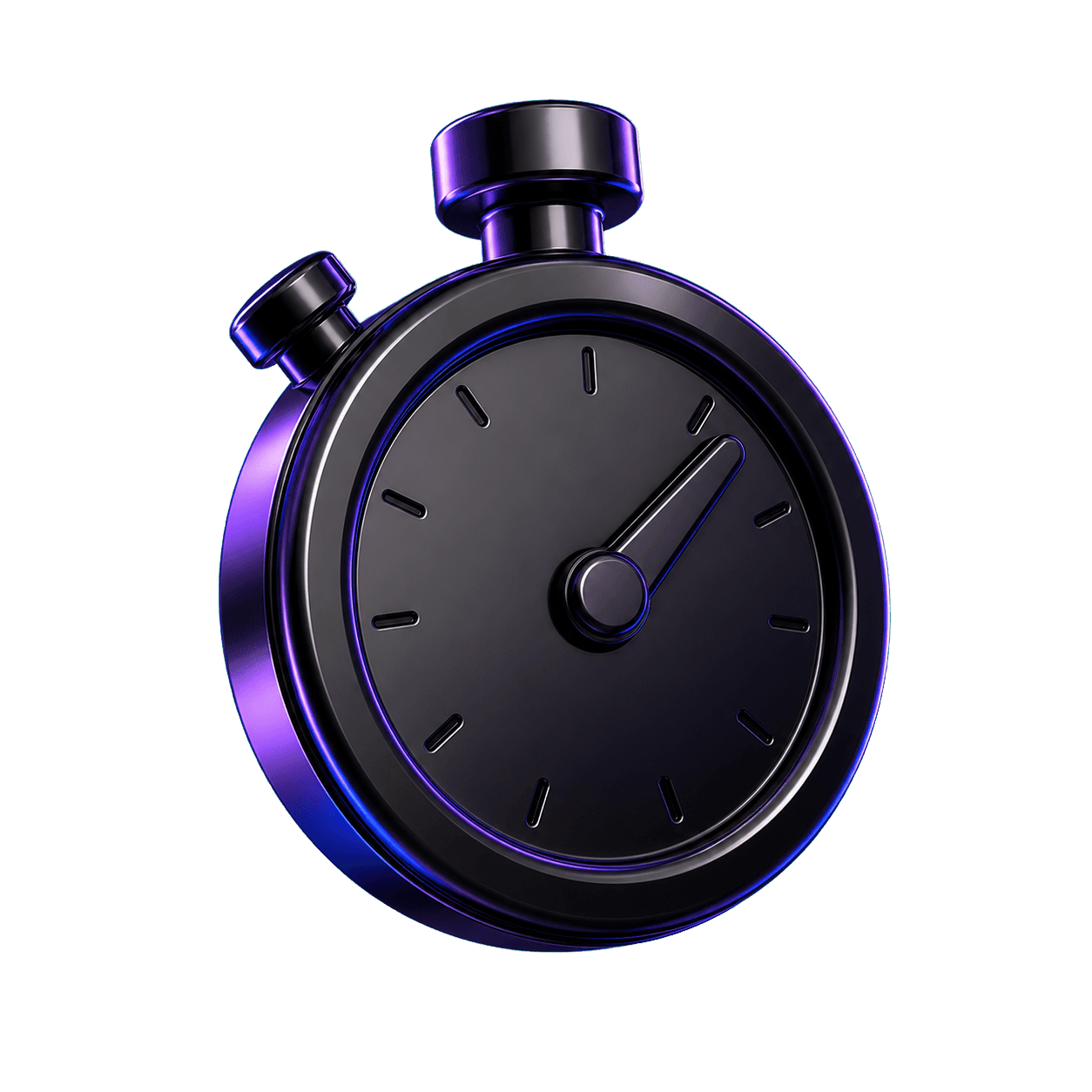 Glossy 3D stopwatch